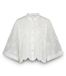Summum - Blouse 3d Flower Blouses - White