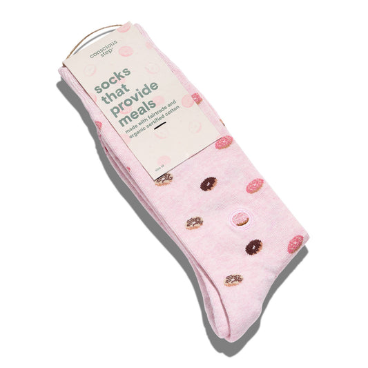 Conscious Step - Socks that Provide Meals (Pink Donuts)