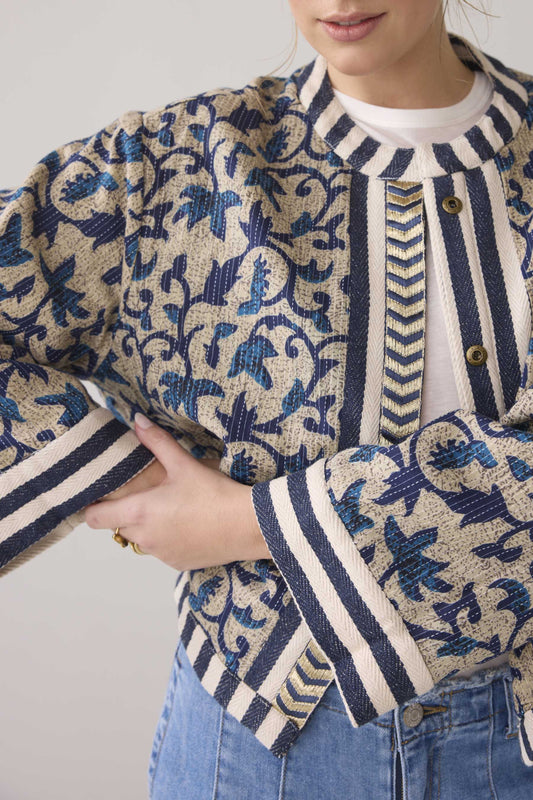 Summum - Reversible Kimono Jacket - Navy Noir