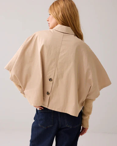 Summum - Cape in Crispy Cotton - Beige