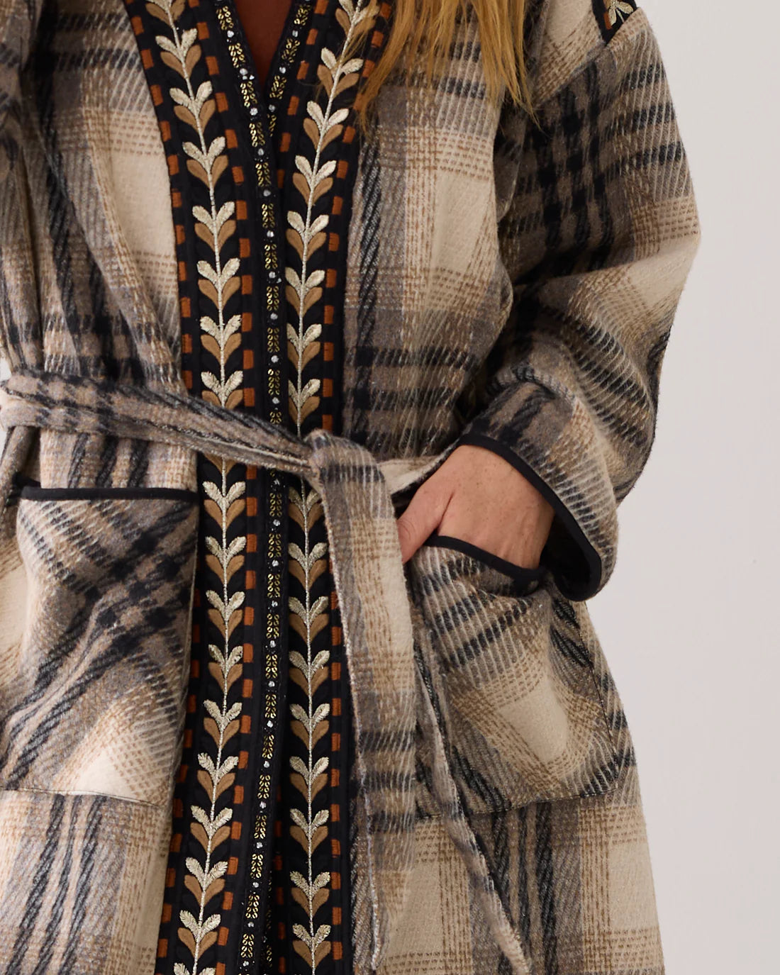 Bohemian mid-season coat