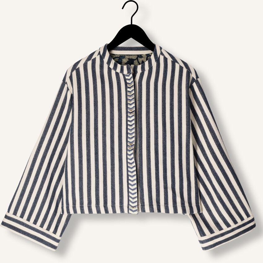 Summum-short-round-neck-stripe-jacket-item-only-view