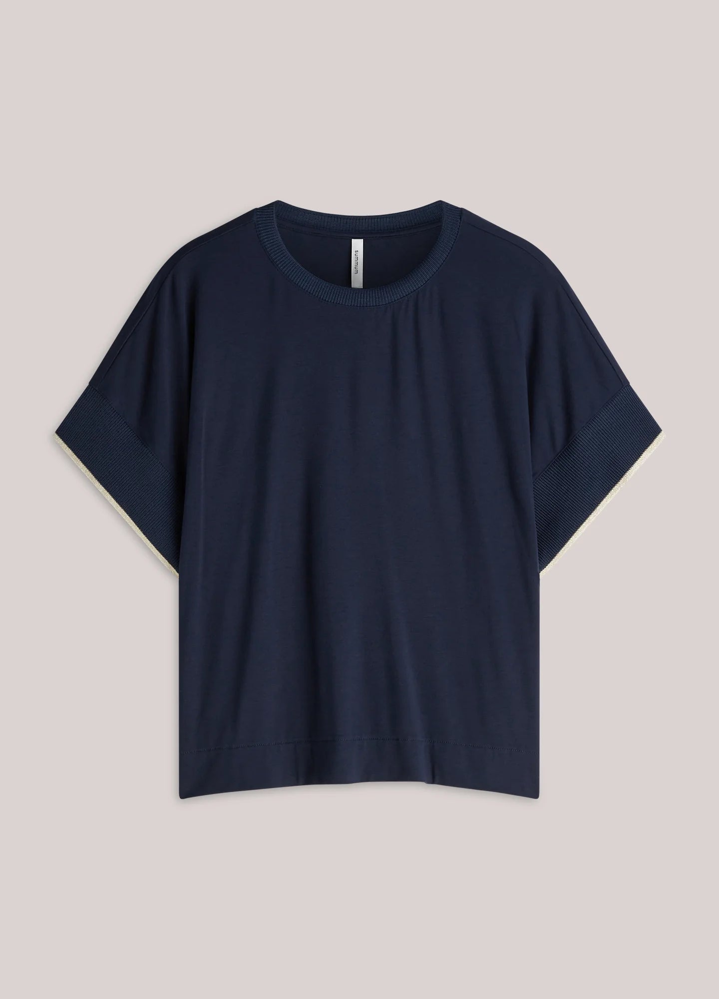 Summum - Top with lurex trim - Blue Noir