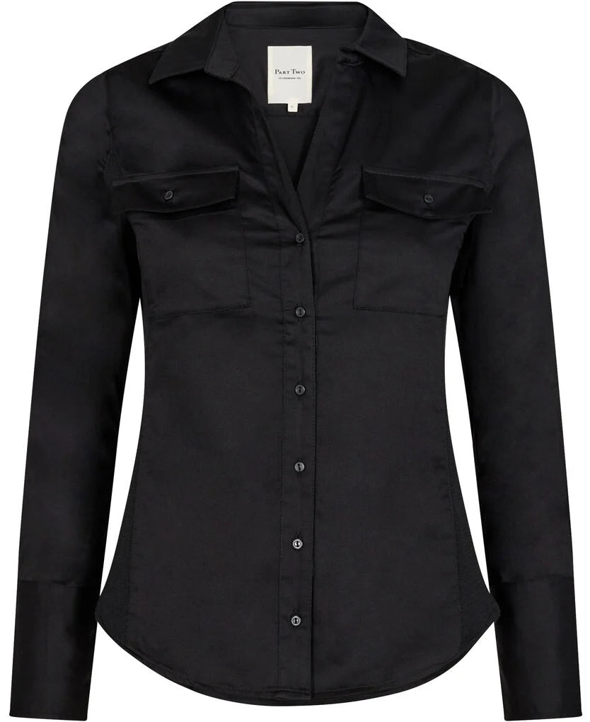 Cortnella long-sleeve fitted shirt