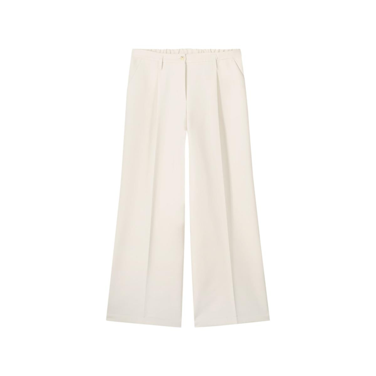 Summum - Wide-legged foam pants - Off-white