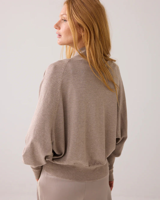Open cardigan with batwing sleeves