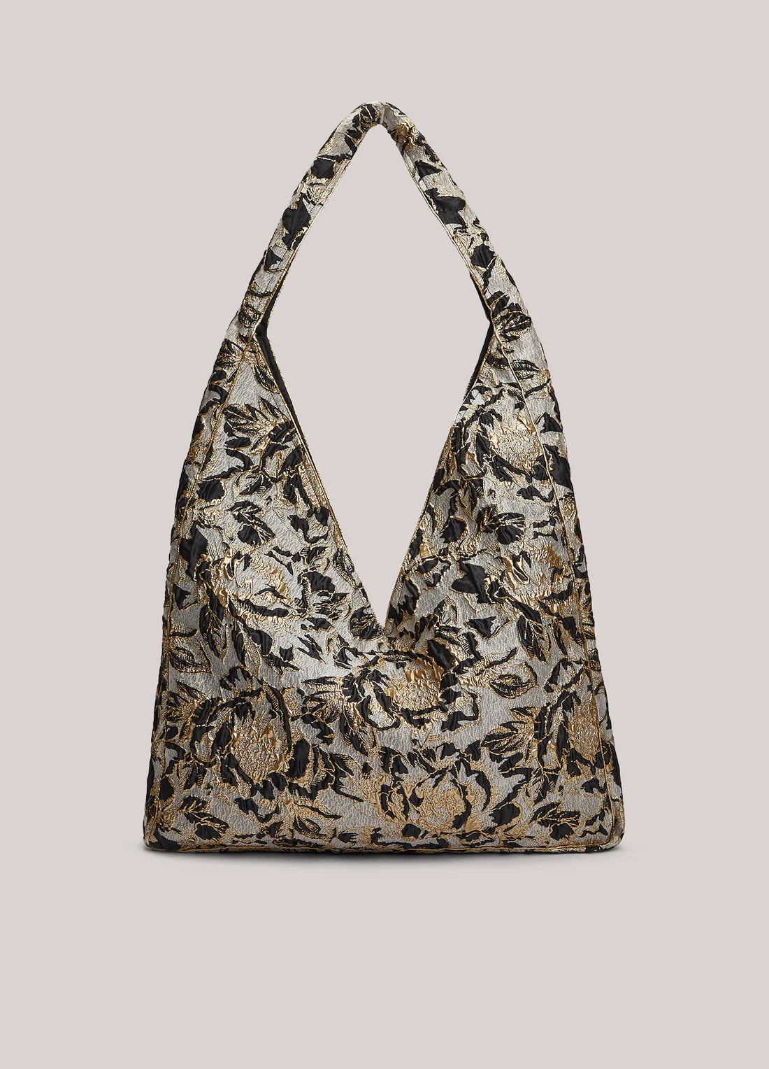 Shoulder bag in baroque jacquard