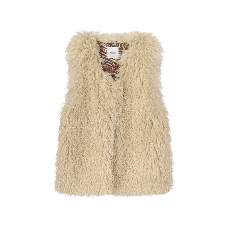 Gilet Faux Fur Afghan