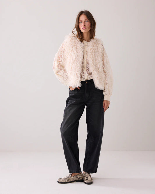 Afghan faux fur gilet