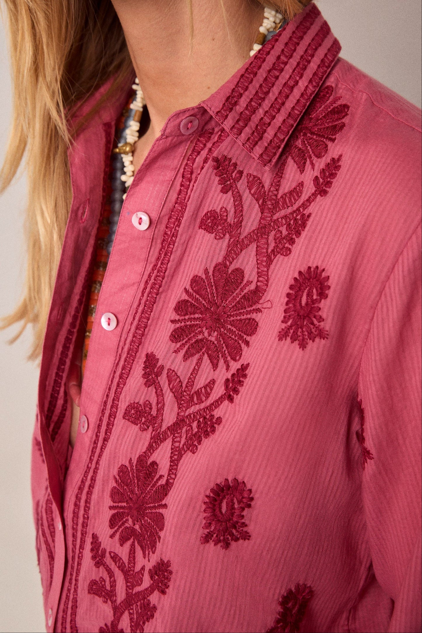 Maison Hotel - Ringo Shirt - Clavel Framboise