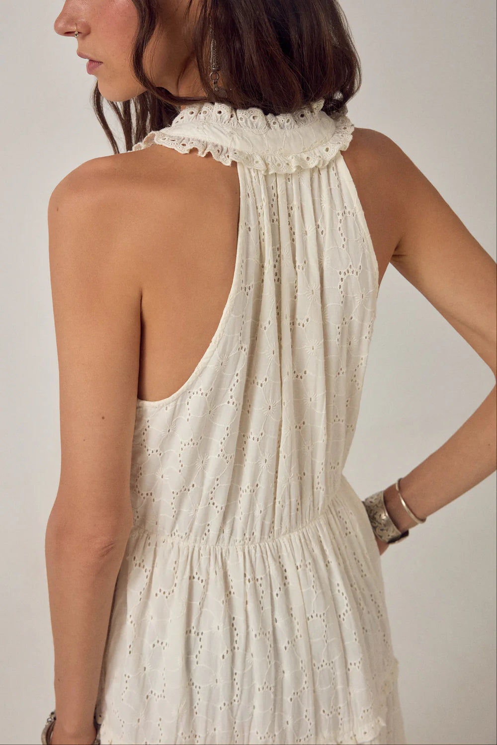Maison Hotel - Luigi Sleeveless Dress - Blanc Bohème
