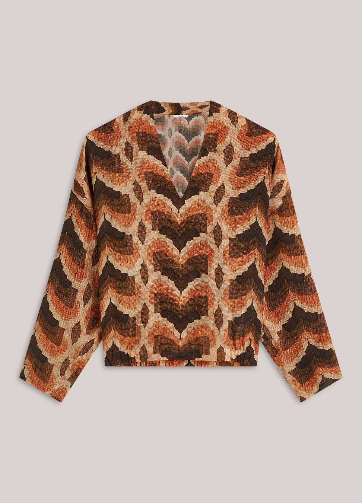 Summum - Top V Neck Geometric Print - Multicolour