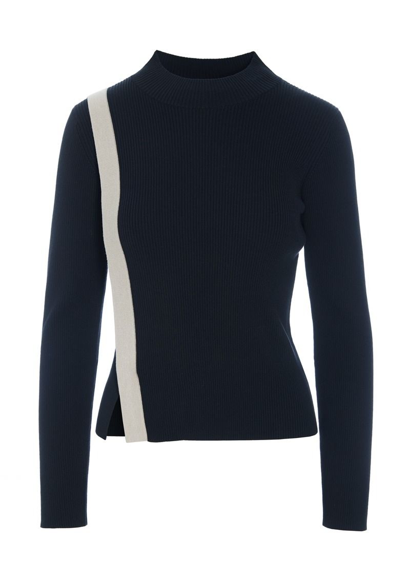 Saku blouse with slit