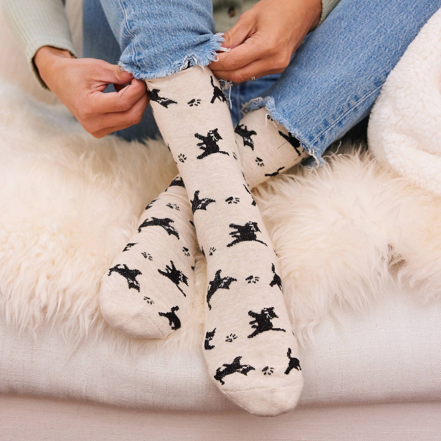 Conscious Step - Socks that Save Cats (Beige Cats)