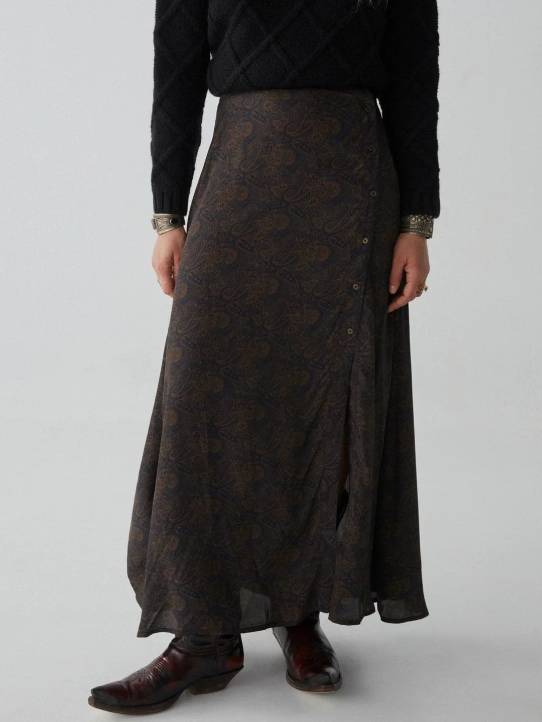 Lola Skirt - Cachemira Moutarde