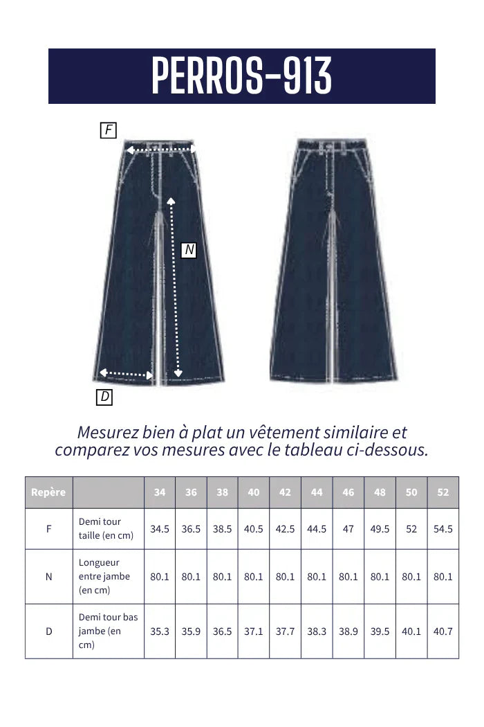 Mat de Misaine - Perros Soft Wide-Leg Jeans - Denim