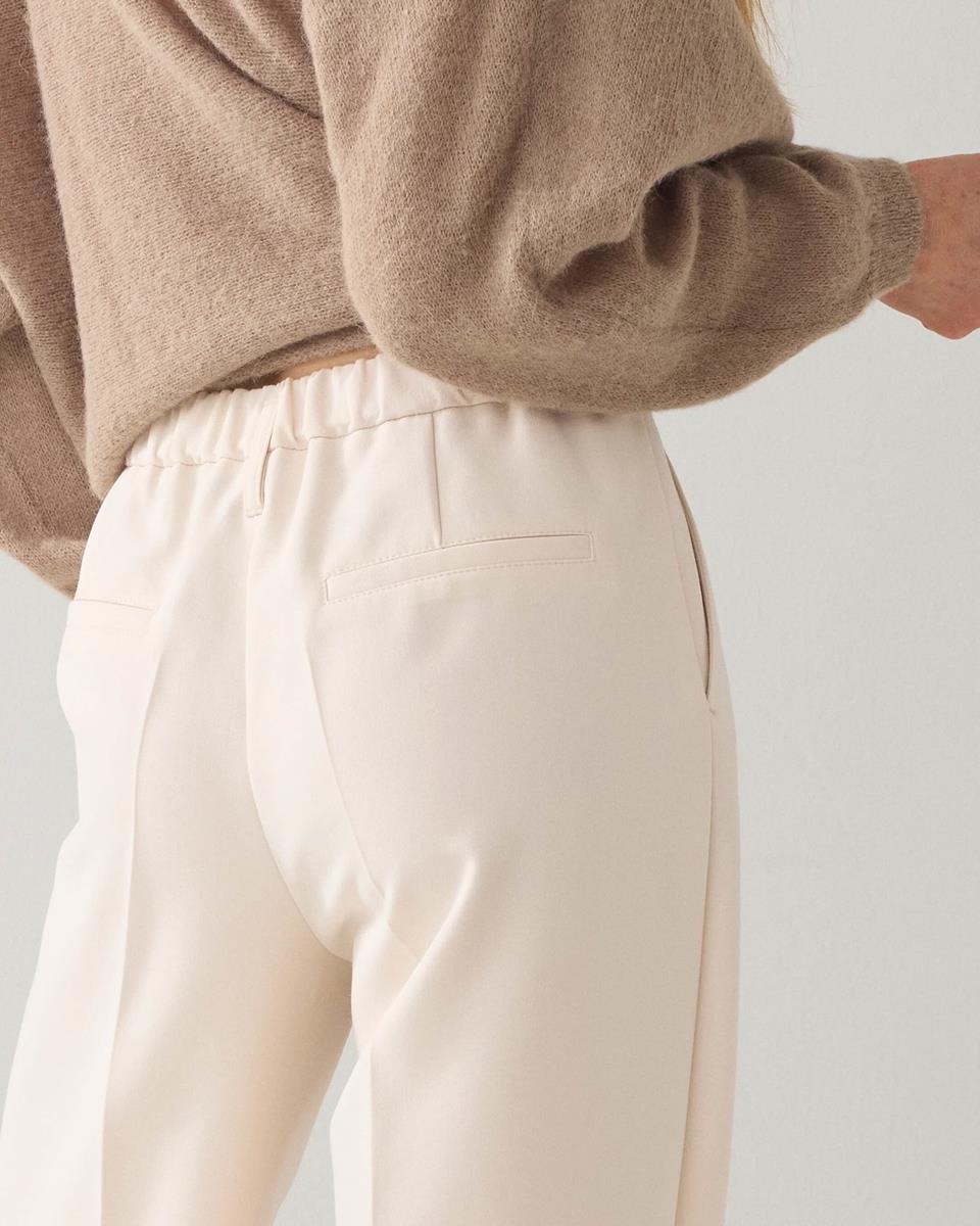 Summum - Wide-legged foam pants - Off-white