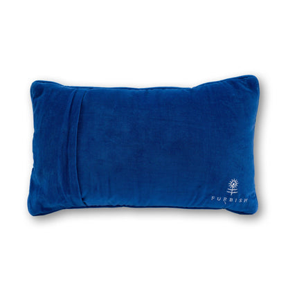 Furbish - Docking The Boat Needlepoint Pillow - Blue