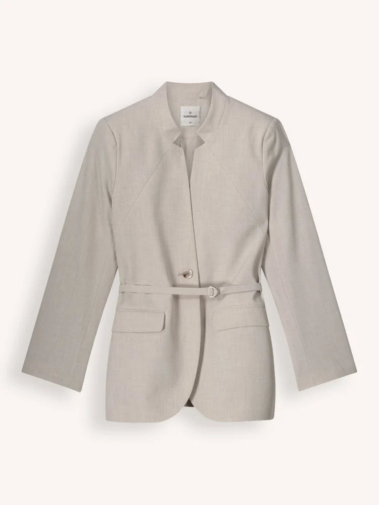 Summum-Boyfriend-Blazer-with-Belt-Ecru-item-only