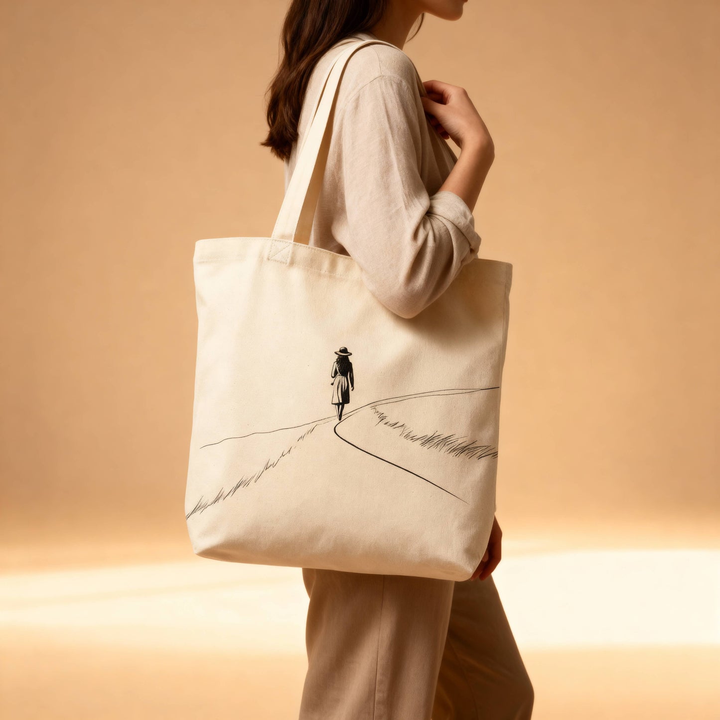 Boheme Fragrance - The Wayfarer Eco Canvas Tote - Cream