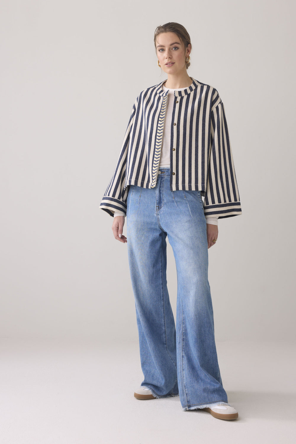 Summum - Reversible Kimono Jacket - Navy Noir