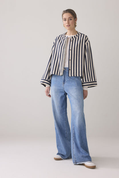 Summum - Reversible Kimono Jacket - Navy Noir