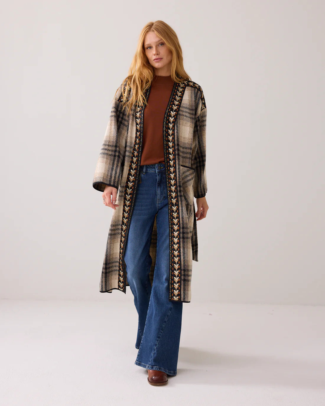 Bohemian mid-season coat