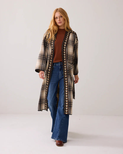 Bohemian mid-season coat