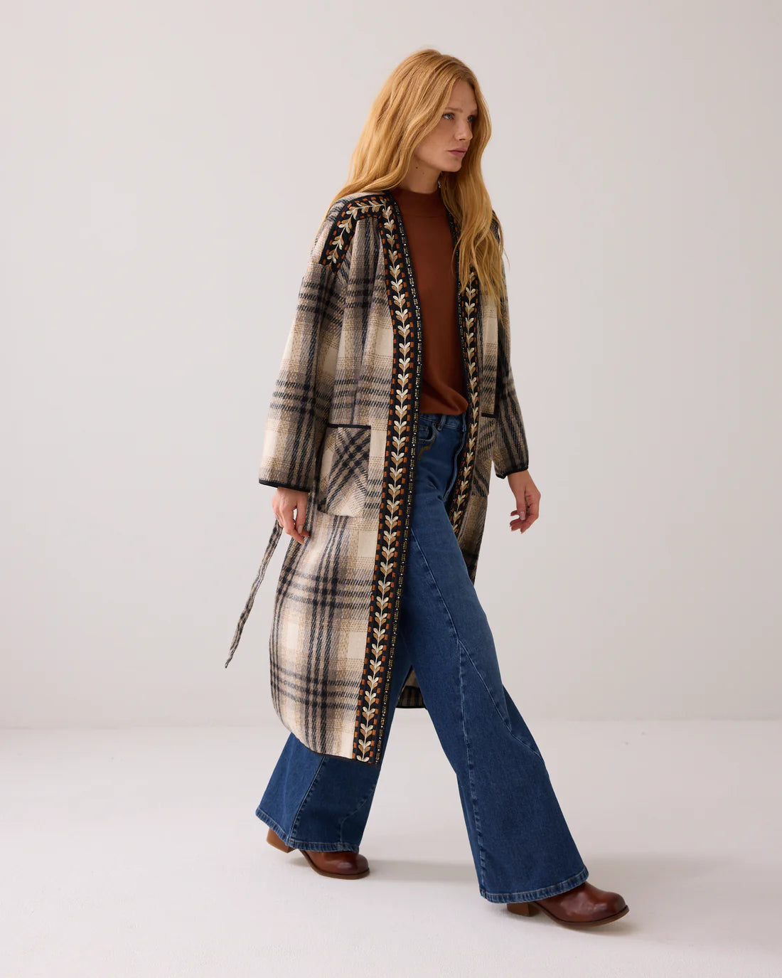 Bohemian mid-season coat