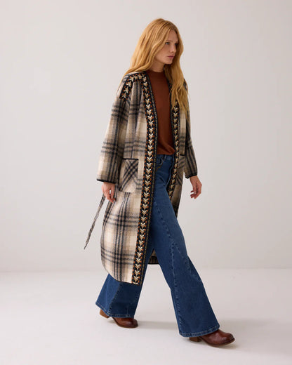 Bohemian mid-season coat