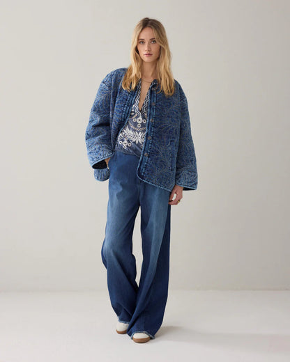 Summum - Quilted Transitional Jacket – Blue