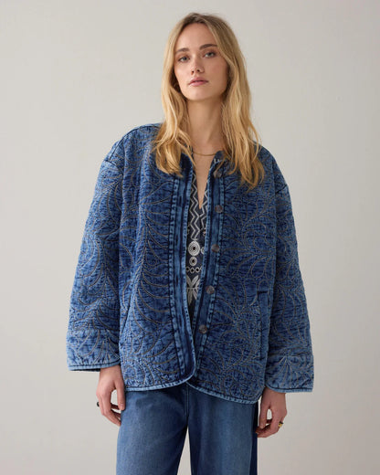 Summum - Quilted Transitional Jacket – Blue