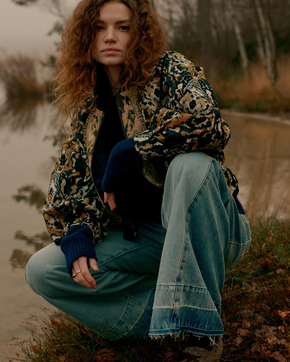 Summum - Jacquard bomber jacket - Multi