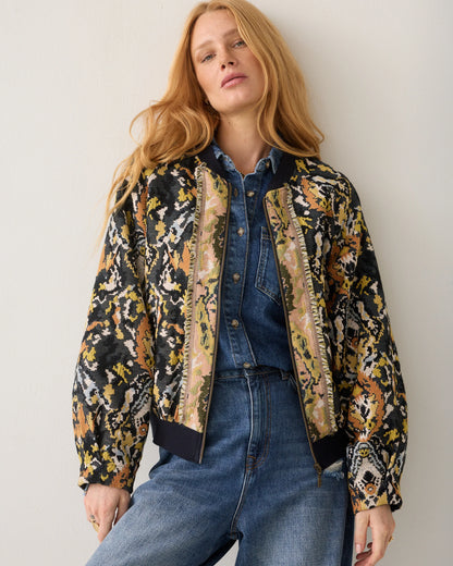 Summum - Jacquard bomber jacket - Multi
