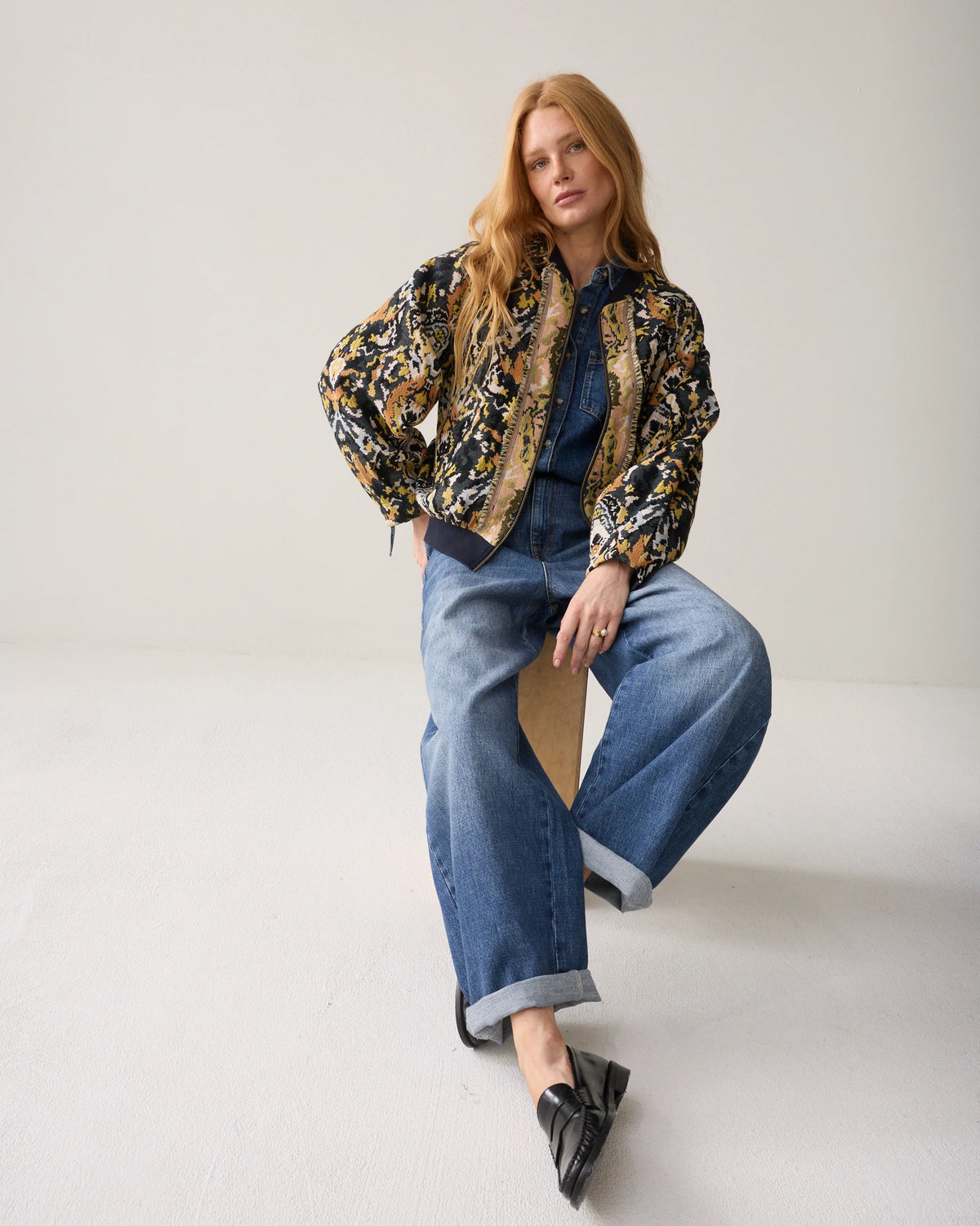 Summum - Jacquard bomber jacket - Multi