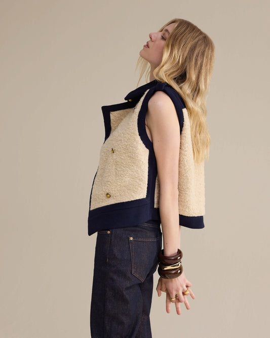 Gilet Boucle wool mix