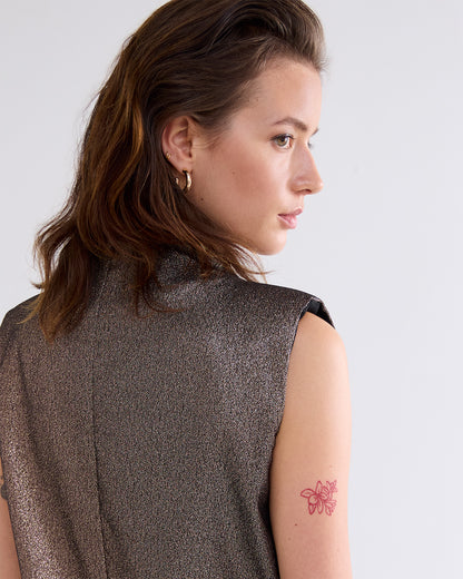 Glitter Top Camel Brown