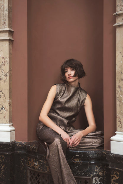 Glitter Top Camel Brown