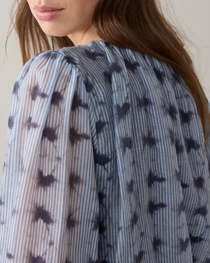 Summum - Blouse Tie Dye Stripe - Soft Blue