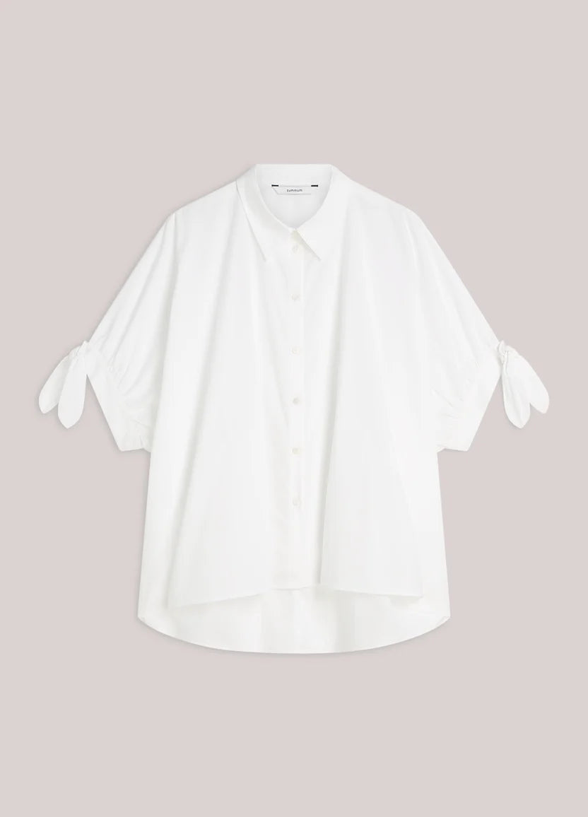 Summum - Super-wide Shirt Blouse - White