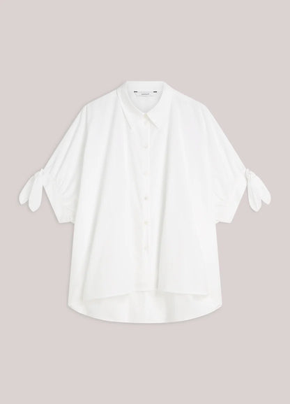 Summum - Super-wide Shirt Blouse - White