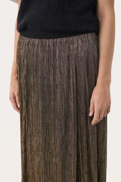 Cipo Black Metallic Skirt