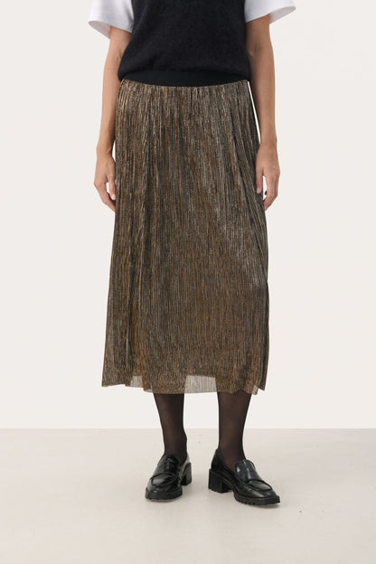 Cipo Black Metallic Skirt