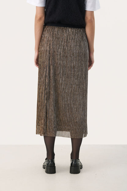 Cipo Black Metallic Skirt