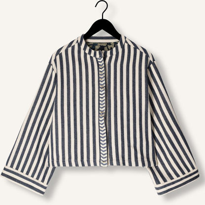 Summum-short-round-neck-stripe-jacket-item-only-view