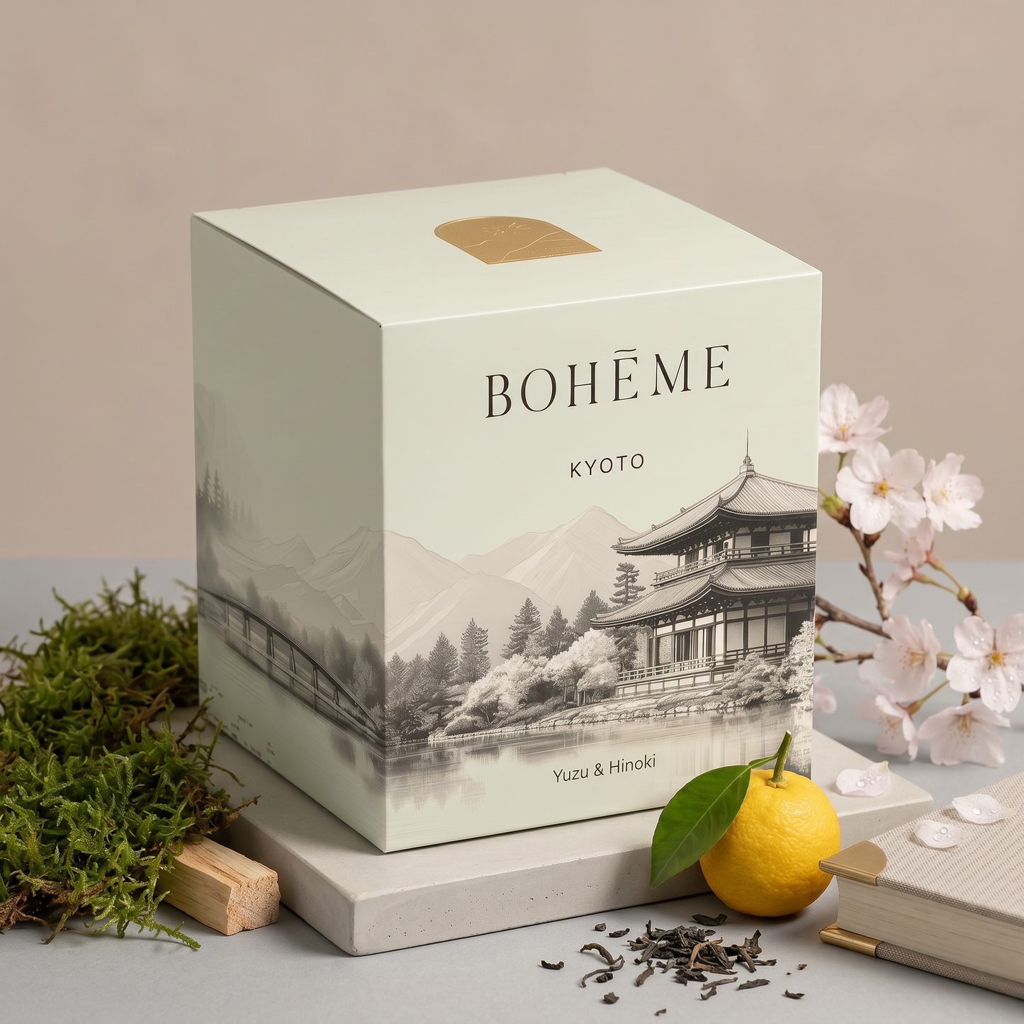 Boheme - Kyoto Wholesale Candle – Yuzu, Hinoki & Cherry Blossom