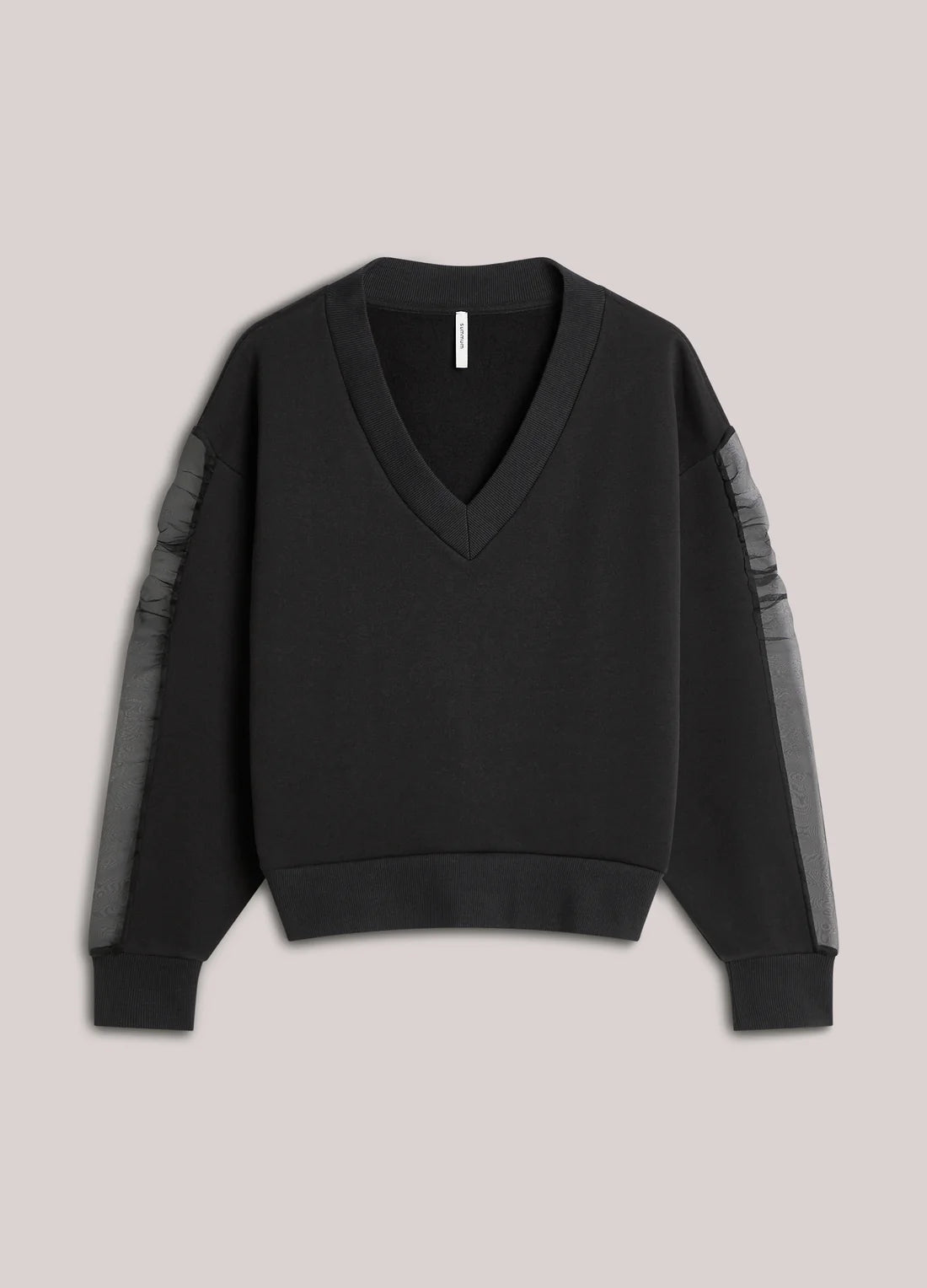 Sweatshirt with voile