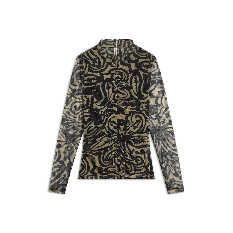 TOP ORNAMENT PRINT ON MESH