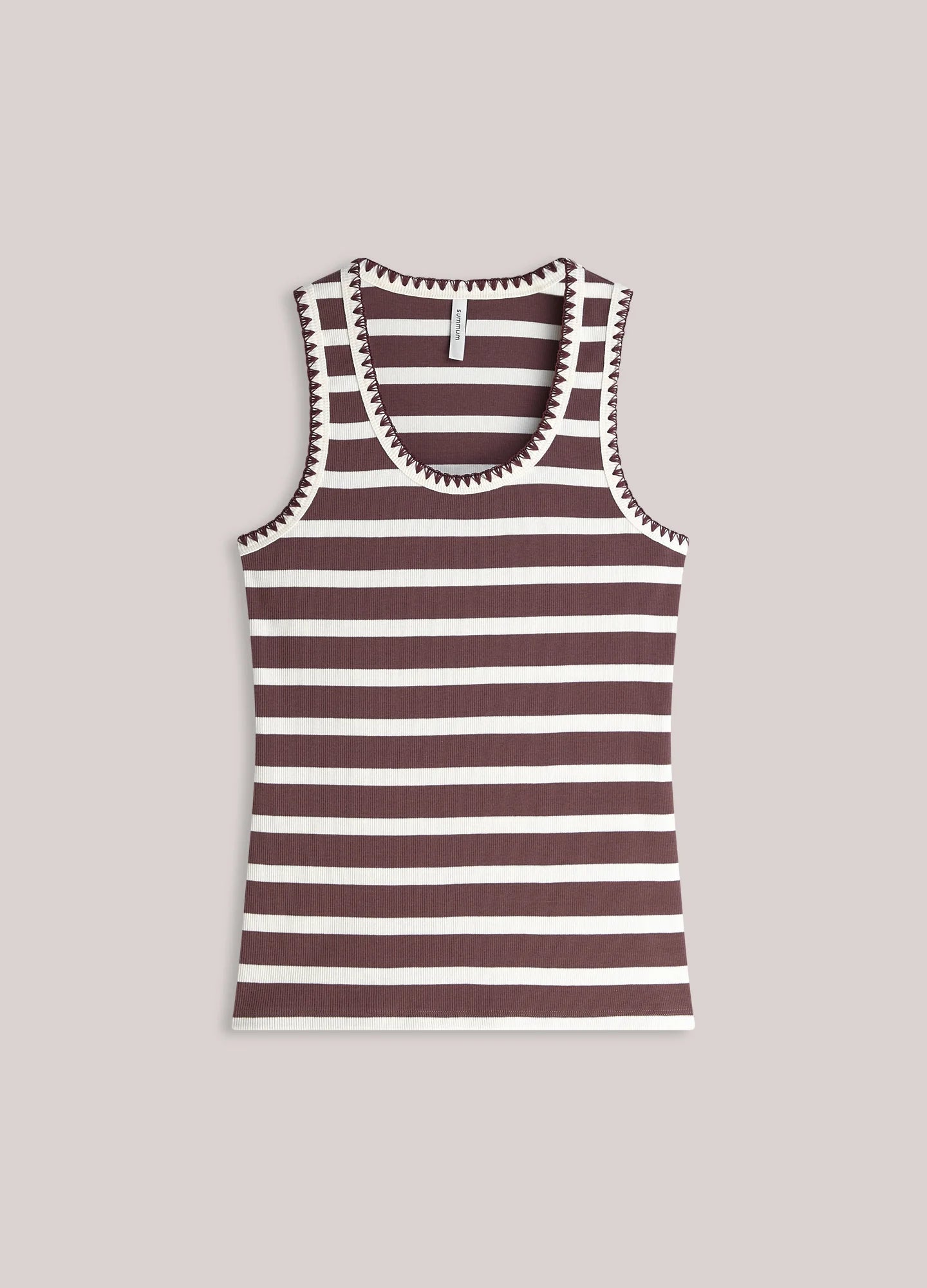 Summum - Tank top with Breton stripes