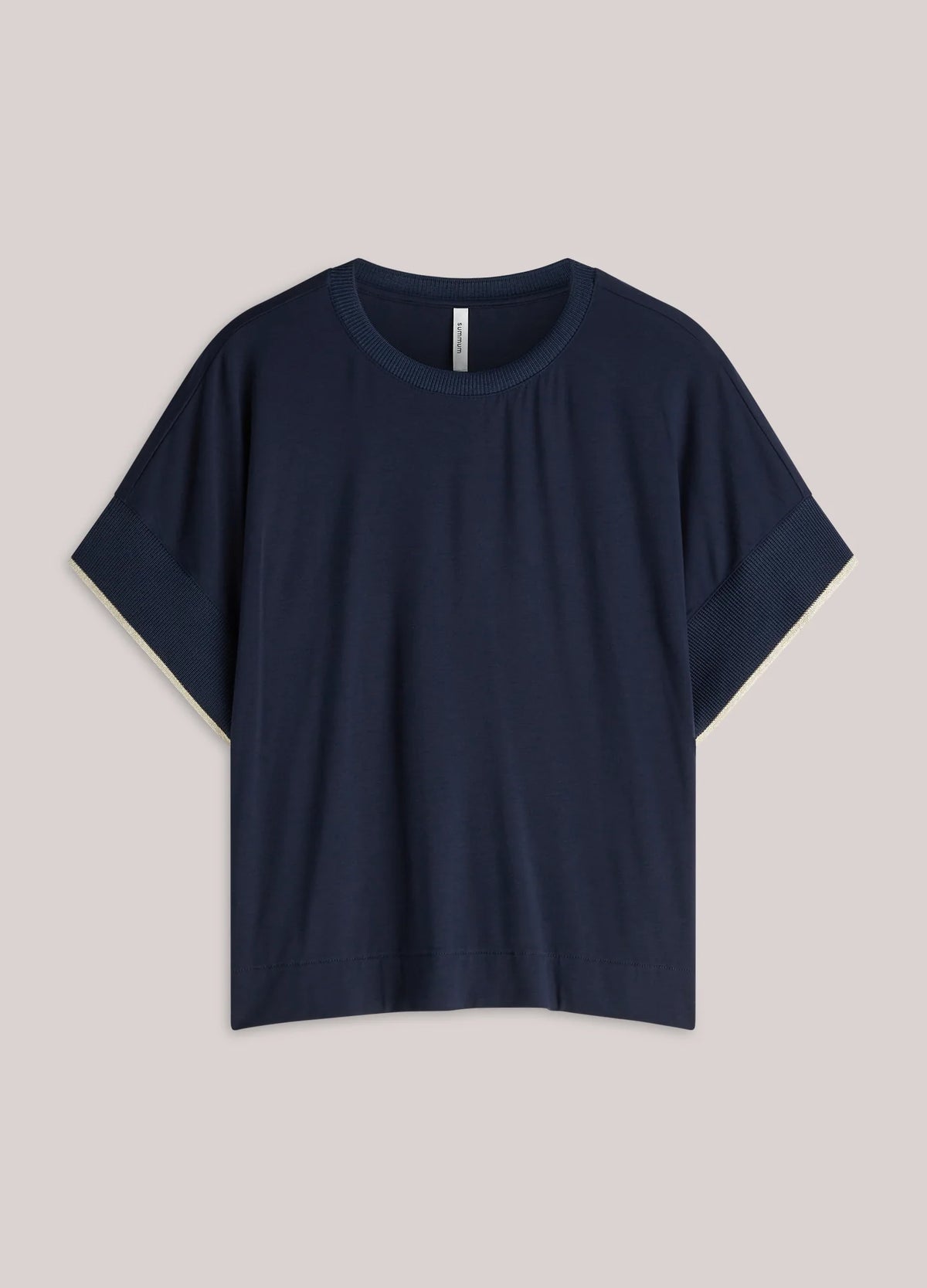 Summum - Top with lurex trim - Blue Noir